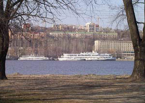 View from the left bank of river Don